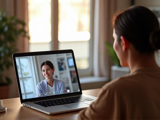 Expatriado recibiendo terapia online para bienestar mental