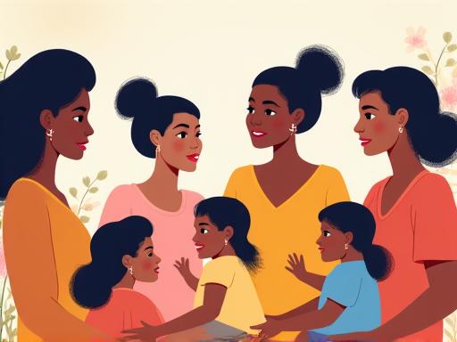 Mujeres expatriadas recibiendo apoyo en bienestar mental y maternidad